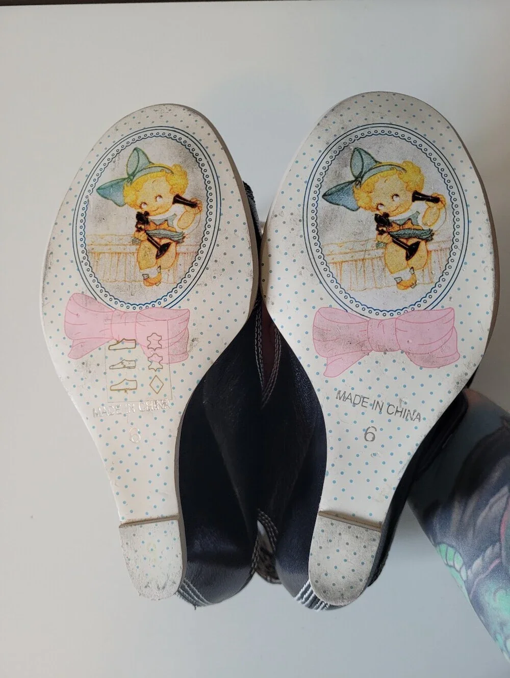 Vintage Irregular Choice Picnic Sneaker Wedges, VGUC, Size 6